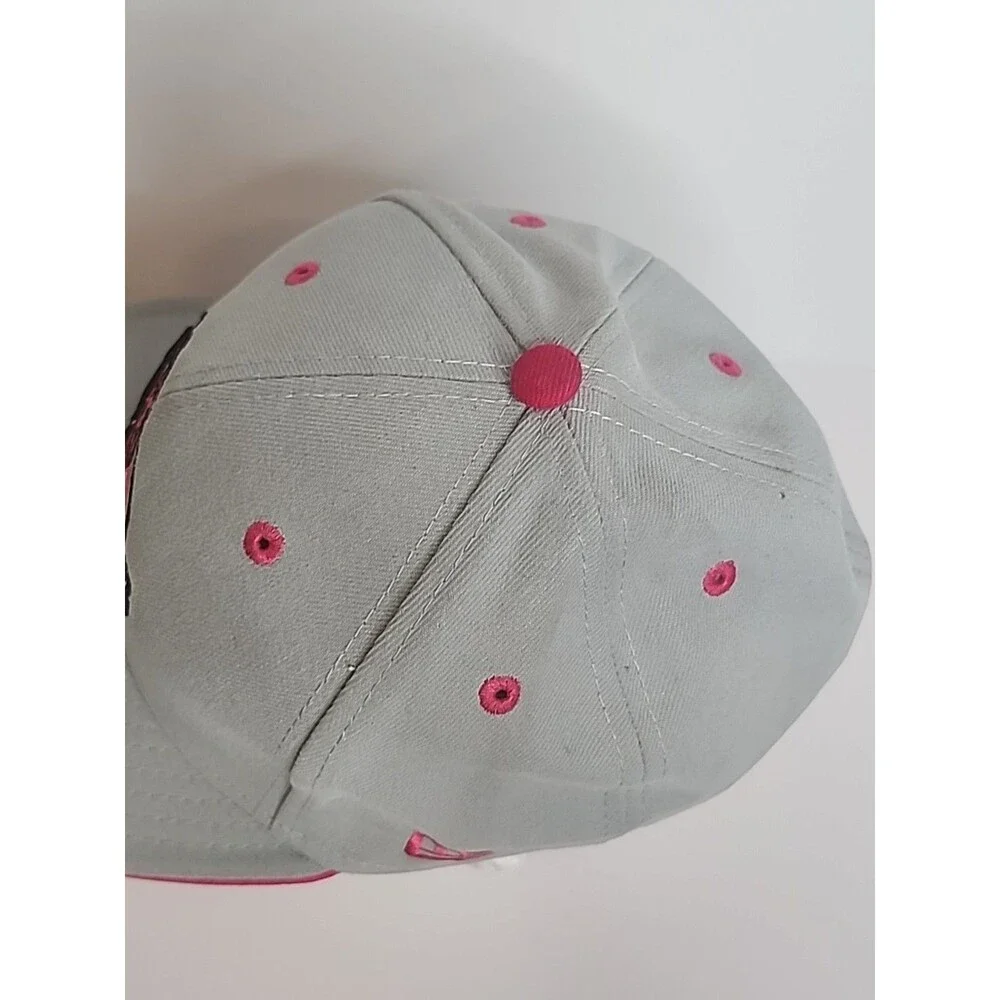 Detroit Pistons New Era 59Fifty Hardwood Classics Hat Cap 7 1/8 Pink Gray